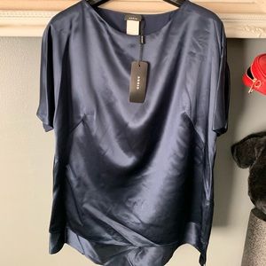 AKRIS A-K-R-I-S satin top